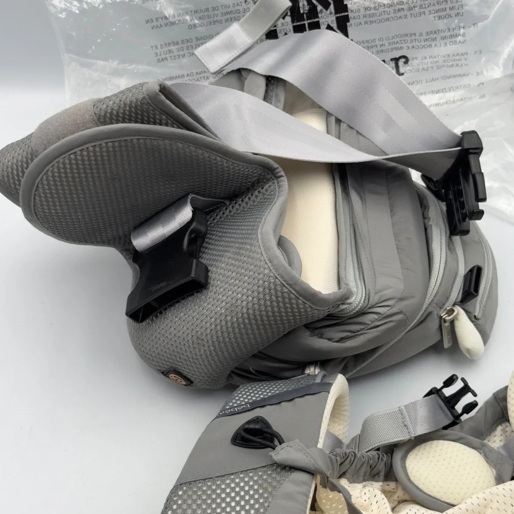 Bebamour Baby 6 in 1 Hipseat Carrier Grey Ergonomic 0-36 Month